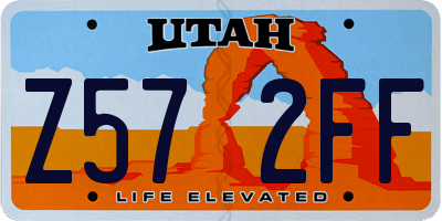 UT license plate Z572FF