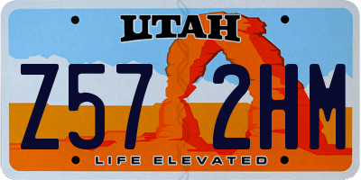 UT license plate Z572HM