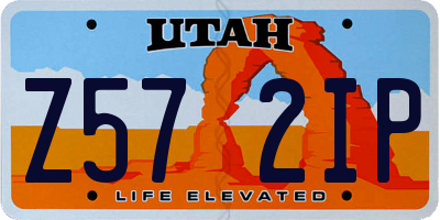 UT license plate Z572IP