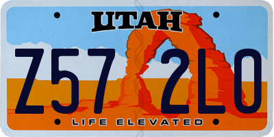 UT license plate Z572LO