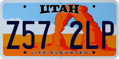 UT license plate Z572LP
