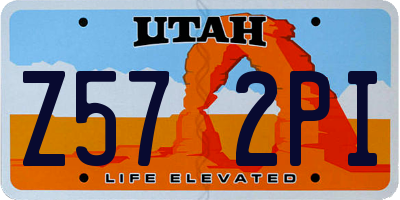 UT license plate Z572PI