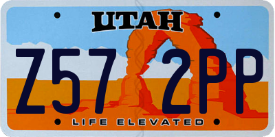 UT license plate Z572PP