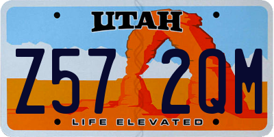 UT license plate Z572QM