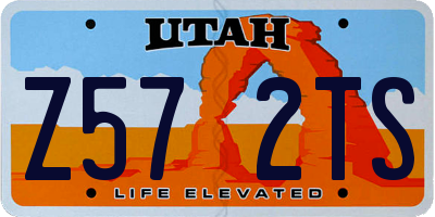 UT license plate Z572TS