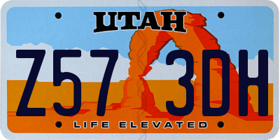 UT license plate Z573DH