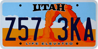 UT license plate Z573KA