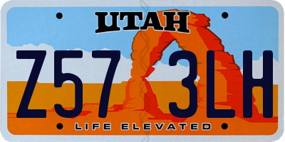 UT license plate Z573LH
