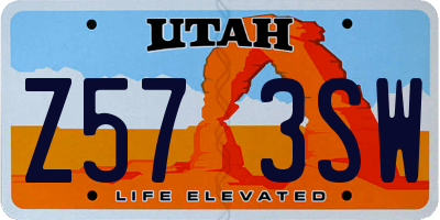 UT license plate Z573SW