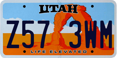UT license plate Z573WM
