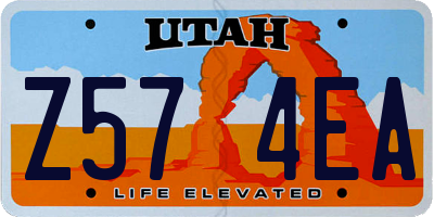 UT license plate Z574EA