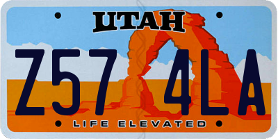 UT license plate Z574LA