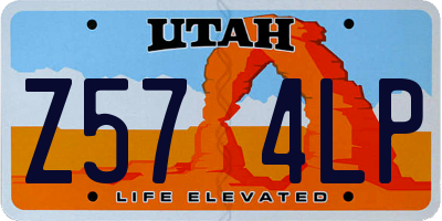 UT license plate Z574LP