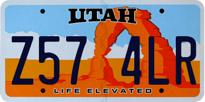 UT license plate Z574LR