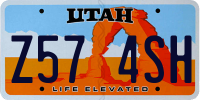 UT license plate Z574SH