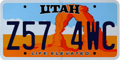 UT license plate Z574WC