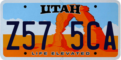 UT license plate Z575CA