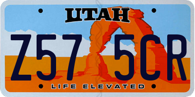 UT license plate Z575CR
