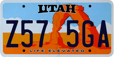 UT license plate Z575GA