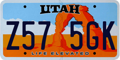 UT license plate Z575GK