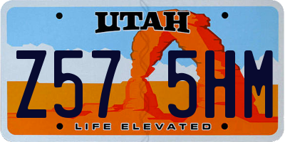 UT license plate Z575HM