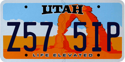 UT license plate Z575IP