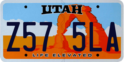 UT license plate Z575LA