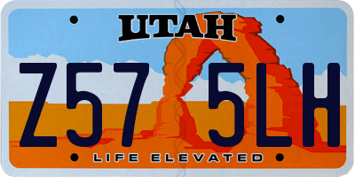 UT license plate Z575LH