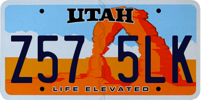 UT license plate Z575LK