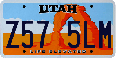 UT license plate Z575LM