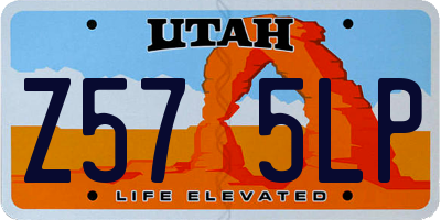 UT license plate Z575LP