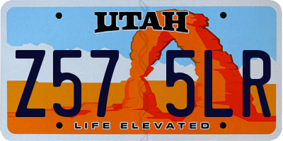 UT license plate Z575LR