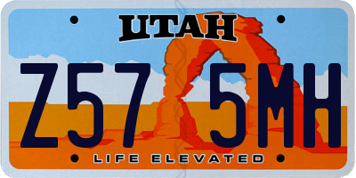 UT license plate Z575MH