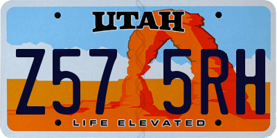 UT license plate Z575RH