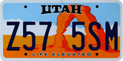 UT license plate Z575SM
