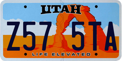 UT license plate Z575TA