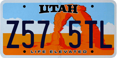 UT license plate Z575TL
