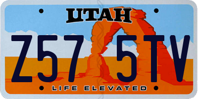 UT license plate Z575TV