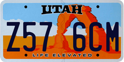 UT license plate Z576CM