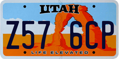 UT license plate Z576CP