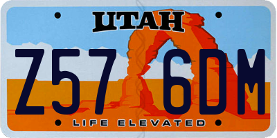 UT license plate Z576DM