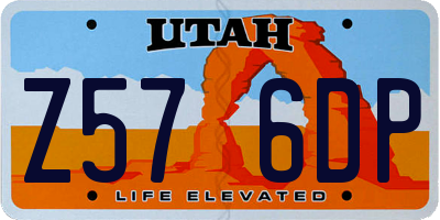 UT license plate Z576DP