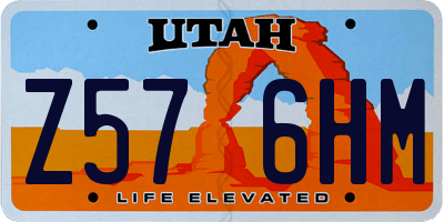 UT license plate Z576HM