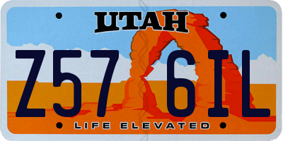 UT license plate Z576IL