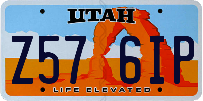 UT license plate Z576IP