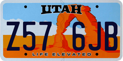 UT license plate Z576JB
