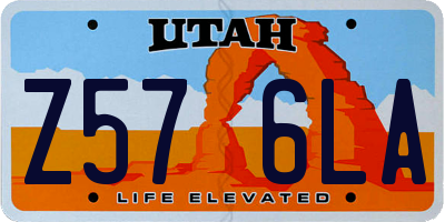 UT license plate Z576LA