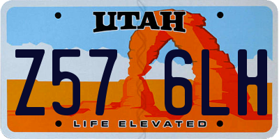 UT license plate Z576LH
