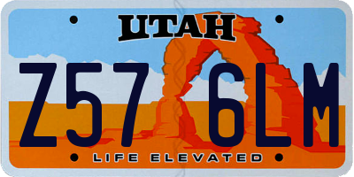 UT license plate Z576LM