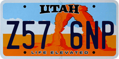 UT license plate Z576NP